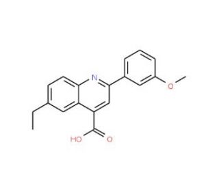 6-ethyl-2-(3-methoxyphenyl)quinoline-4-carboxylic acid - chemical structure image
