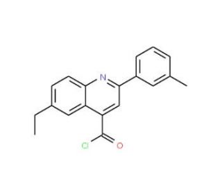 6-ethyl-2-(3-methylphenyl)quinoline-4-carbonyl chloride - chemical structure image