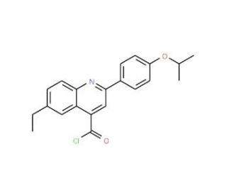 6-ethyl-2-(4-isopropoxyphenyl)quinoline-4-carbonyl chloride - chemical structure image