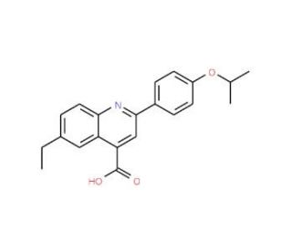 6-ethyl-2-(4-isopropoxyphenyl)quinoline-4-carboxylic acid - chemical structure image