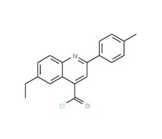 6-ethyl-2-(4-methylphenyl)quinoline-4-carbonyl chloride - chemical structure image