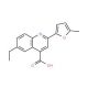 6-Ethyl-2-(5-methyl-2-furyl)quinoline-4-carboxylic acid - chemical structure image