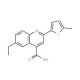 6-Ethyl-2-(5-methylthien-2-yl)quinoline-4-carboxylic acid - chemical structure image