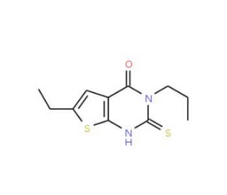6-ethyl-2-mercapto-3-propylthieno[2,3-d]pyrimidin-4(3H)-one - chemical structure image