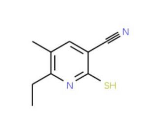 6-Ethyl-2-mercapto-5-methyl-nicotinonitrile (CAS 290299-51-3) - chemical structure image