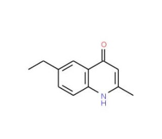 6-Ethyl-2-methyl-4-quinolinol (CAS 62510-40-1) - chemical structure image