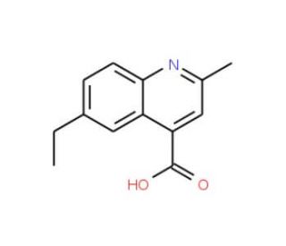 6-ethyl-2-methylquinoline-4-carboxylic acid - chemical structure image