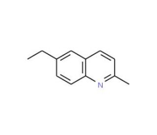 6-Ethyl-2-methylquinoline (CAS 75403-23-5) - chemical structure image