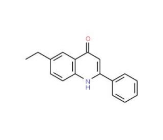 6-Ethyl-2-phenyl-4-quinolinol (CAS 1070879-71-8) - chemical structure image