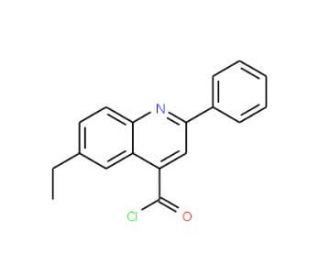 6-ethyl-2-phenylquinoline-4-carbonyl chloride - chemical structure image