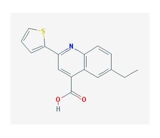 6-Ethyl-2-thien-2-ylquinoline-4-carboxylic acid - chemical structure image