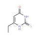 6-Ethyl-2-thioxo-2,3-dihydro-4(1H)-pyrimidinone (CAS 53939-83-6) - chemical structure image