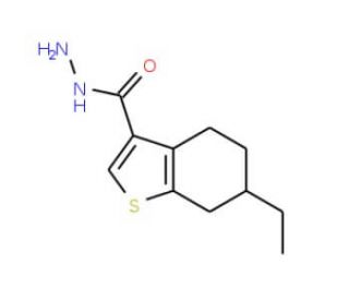 6-Ethyl-4,5,6,7-tetrahydro-1-benzothiophene-3-carbohydrazide - chemical structure image