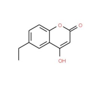6-Ethyl-4-hydroxycoumarin (CAS 55005-28-2) - chemical structure image