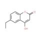 6-Ethyl-4-hydroxycoumarin (CAS 55005-28-2) - chemical structure image