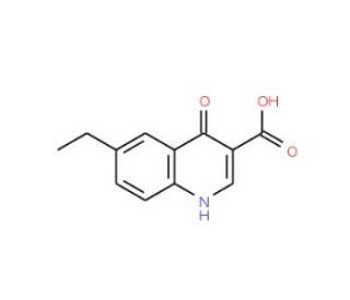 6-Ethyl-4-hydroxyquinoline-3-carboxylic acid (CAS 103802-41-1) - chemical structure image