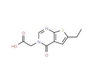 (6-Ethyl-4-oxo-4H-thieno[2,3-d]pyrimidin-3-yl)-acetic acid - chemical structure image