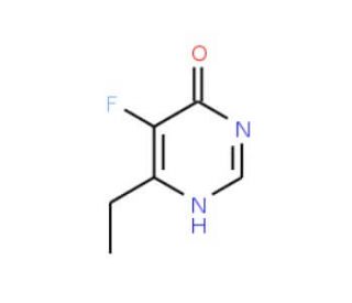 6-Ethyl-5-fluoropyrimidin-4-ol (CAS 137234-87-8) - chemical structure image