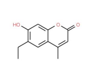 6-ethyl-7-hydroxy-4-methyl-2H-chromen-2-one (CAS 1484-73-7) - chemical structure image