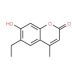 6-ethyl-7-hydroxy-4-methyl-2H-chromen-2-one (CAS 1484-73-7) - chemical structure image