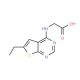 (6-Ethyl-thieno[2,3-d]pyrimidin-4-ylamino)-acetic acid - chemical structure image
