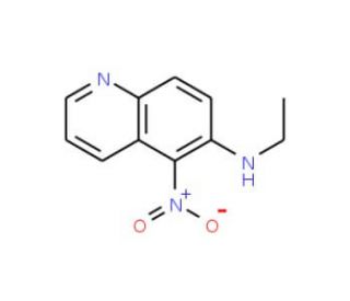 6-Ethylamino-5-nitroquinoline (CAS 99601-37-3) - chemical structure image