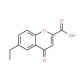 6-Ethylchromone-2-carboxylic acid (CAS 5527-91-3) - chemical structure image