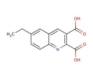 6-Ethylquinoline-2,3-dicarboxylic acid (CAS 92513-46-7) - chemical structure image