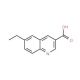6-Ethylquinoline-3-carboxylic acid (CAS 948289-98-3) - chemical structure image