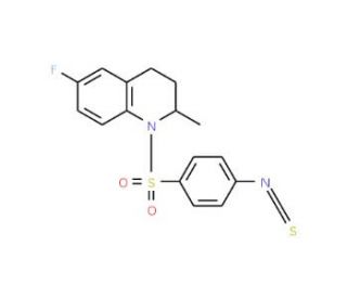 6-Fluoro-1-[(4-isothiocyanatophenyl)sulfonyl]-2-methyl-1,2,3,4-tetrahydroquinoline - chemical structure image