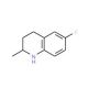 6-Fluoro-1,2,3,4-tetrahydro-2-methylquinoline (CAS 42835-89-2) - chemical structure image