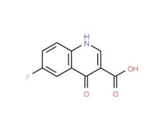 6-Fluoro-1,4-dihydro-4-oxoquinoline-3-carboxylic acid (CAS 117685-48-0) - chemical structure image