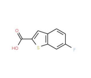 6-fluoro-1-benzothiophene-2-carboxylic acid (CAS 142329-23-5) - chemical structure image