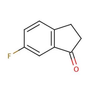 6-Fluoro-1-indanone (CAS 1481-32-9) - chemical structure image