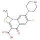 6-Fluoro-1-methyl-4-oxo-7-(1-piperazinyl)-4H-(1,3)thiazeto(3,2-a)quinoline-3-carboxylic acid (CAS 112984-60-8) - chemical str