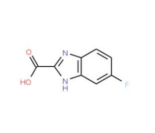 6-Fluoro-1H-benzoimidazole-2-carboxylic acid (CAS 876710-76-8) - chemical structure image