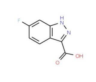 6-Fluoro-1H-indazole-3-carboxylic acid (CAS 129295-30-3) - chemical structure image