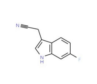6-Fluoro-1H-indol-3ylacetonitrile (CAS 2341-25-5) - chemical structure image