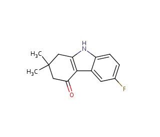 6-fluoro-2,2-dimethyl-1,2,3,9-tetrahydro-4H-carbazol-4-one - chemical structure image