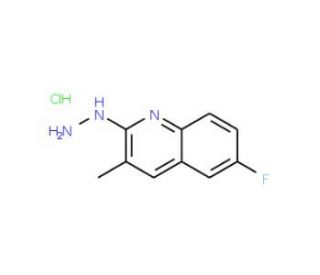 6-Fluoro-2-hydrazino-3-methylquinoline hydrochloride (CAS 1171668-88-4) - chemical structure image