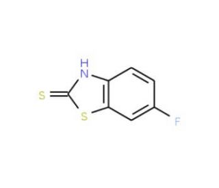 6-Fluoro-2-mercaptobenzothiazole (CAS 80087-71-4) - chemical structure image