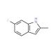 6-Fluoro-2-methylindole (CAS 40311-13-5) - chemical structure image