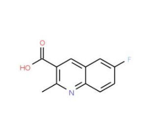 6-Fluoro-2-methylquinoline-3-carboxylic acid (CAS 461026-47-1) - chemical structure image