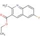 6-Fluoro-2-methylquinoline-3-carboxylic acid ethyl ester (CAS 282540-26-5) - chemical structure image
