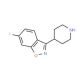 6-Fluoro-3-(4-piperidinyl)-1,2-benzisoxazole (CAS 84163-77-9) - chemical structure image