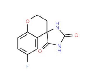 6-Fluoro-4-chromanone hydantoin (CAS 69684-83-9) - chemical structure image