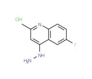 6-Fluoro-4-hydrazino-2-methylquinoline hydrochloride (CAS 1171871-62-7) - chemical structure image