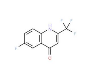 6-Fluoro-4-hydroxy-2-(trifluoromethyl)quinoline (CAS 31009-34-4) - chemical structure image