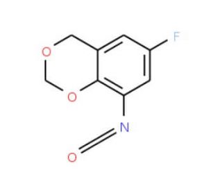 6-Fluoro-4H-1,3-benzodioxin-8-yl isocyanate (CAS 321309-30-2) - chemical structure image