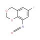 6-Fluoro-4H-1,3-benzodioxin-8-yl isocyanate (CAS 321309-30-2) - chemical structure image